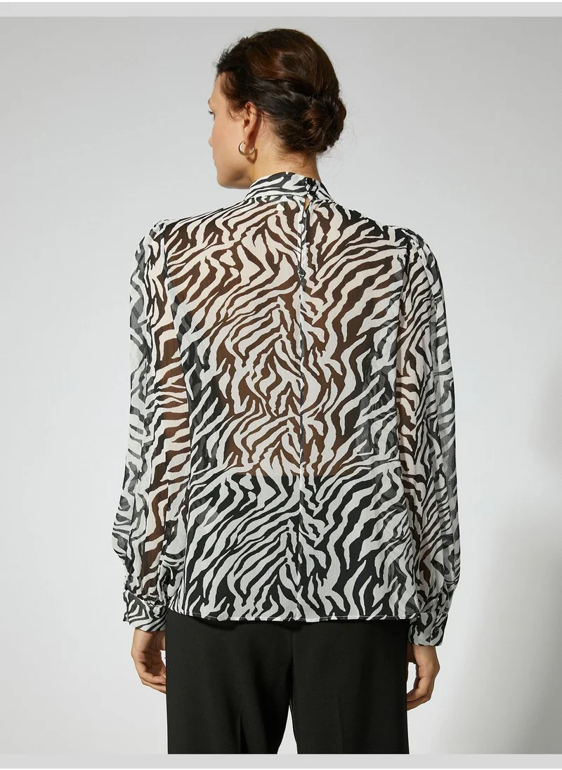 KOTON Zebra Patterned Blouse