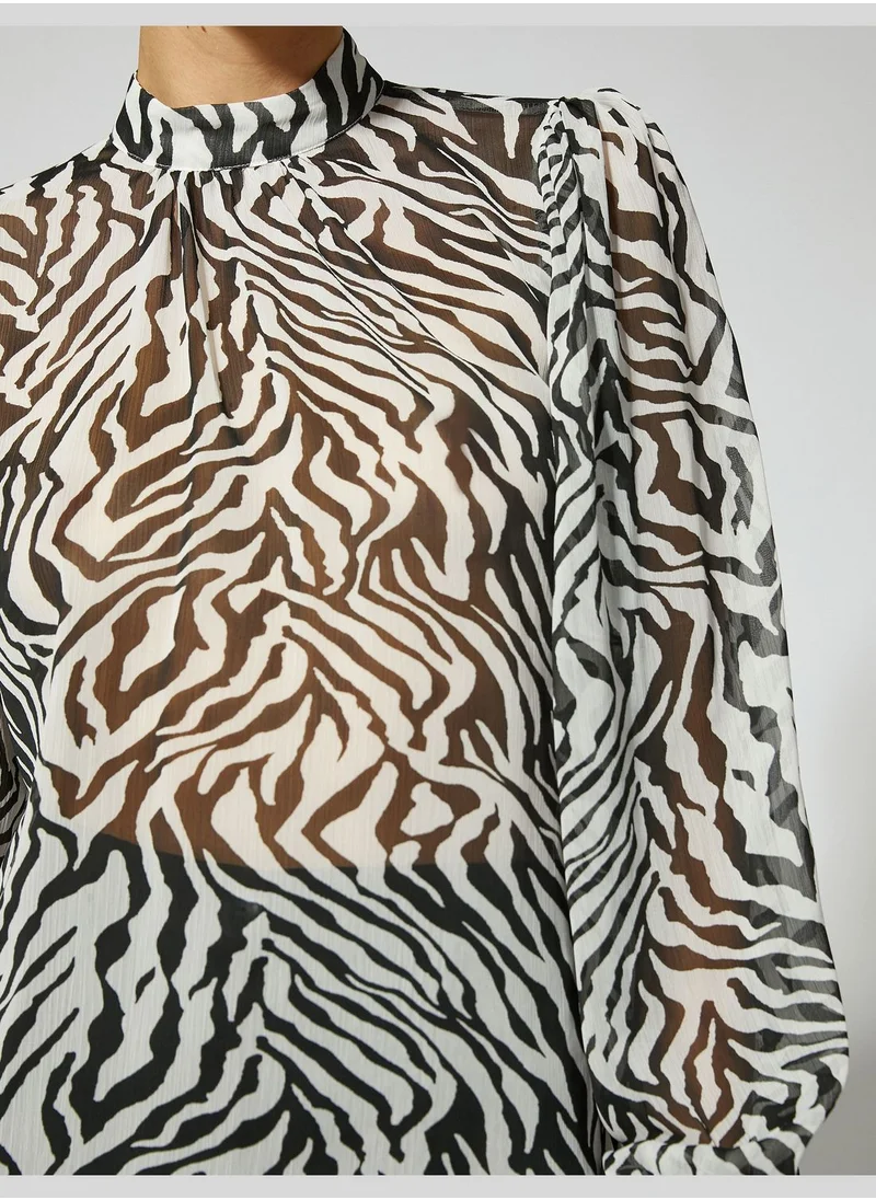 KOTON Zebra Patterned Blouse