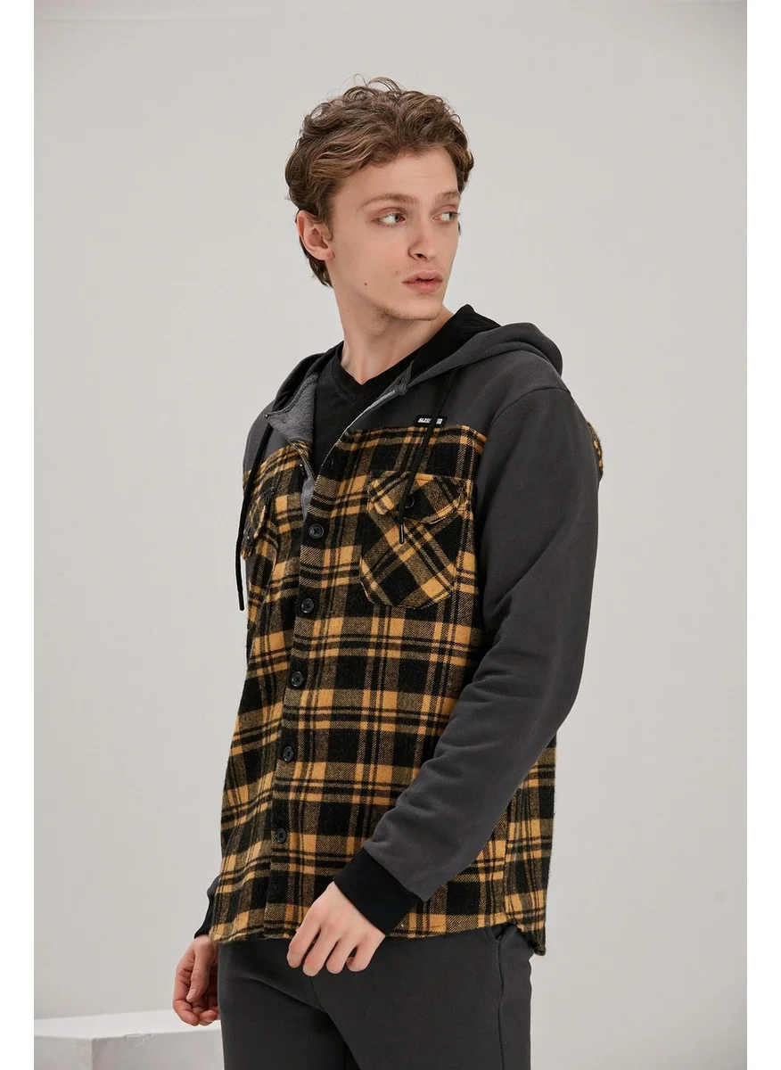 الكسندر جاردي Alexandergardı Hooded Buttoned Oversize Cardigan (E21-61501)