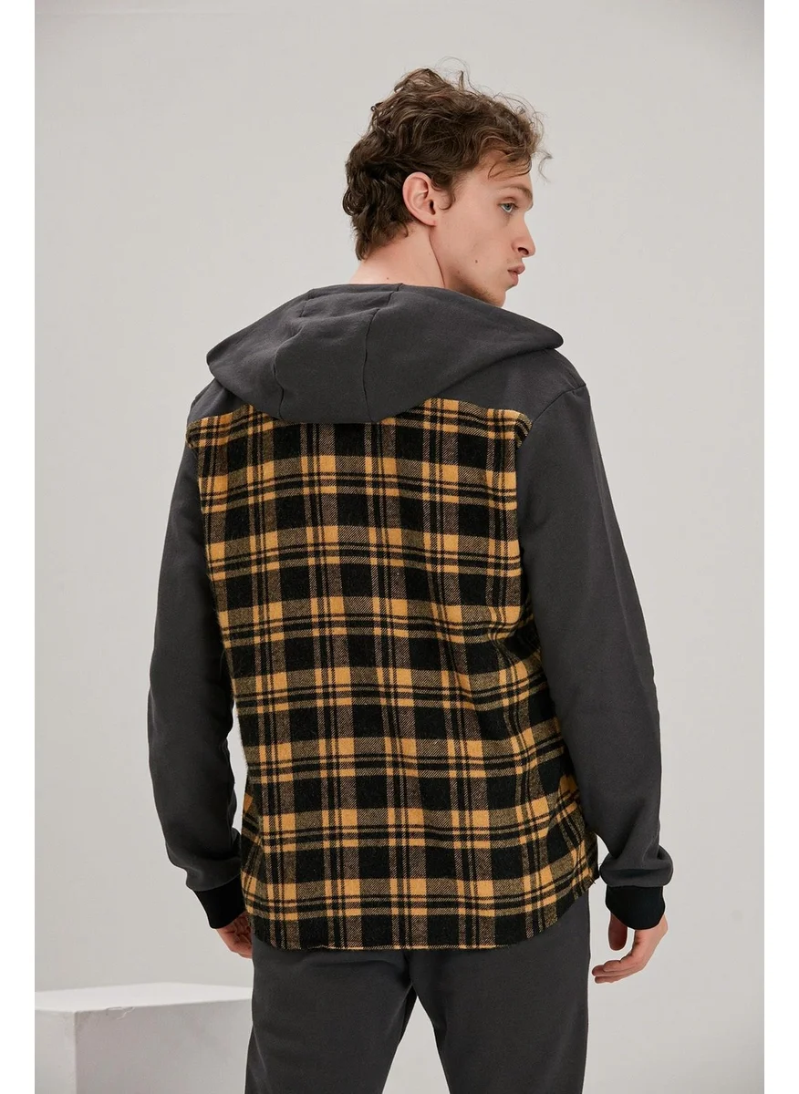 الكسندر جاردي Alexandergardı Hooded Buttoned Oversize Cardigan (E21-61501)