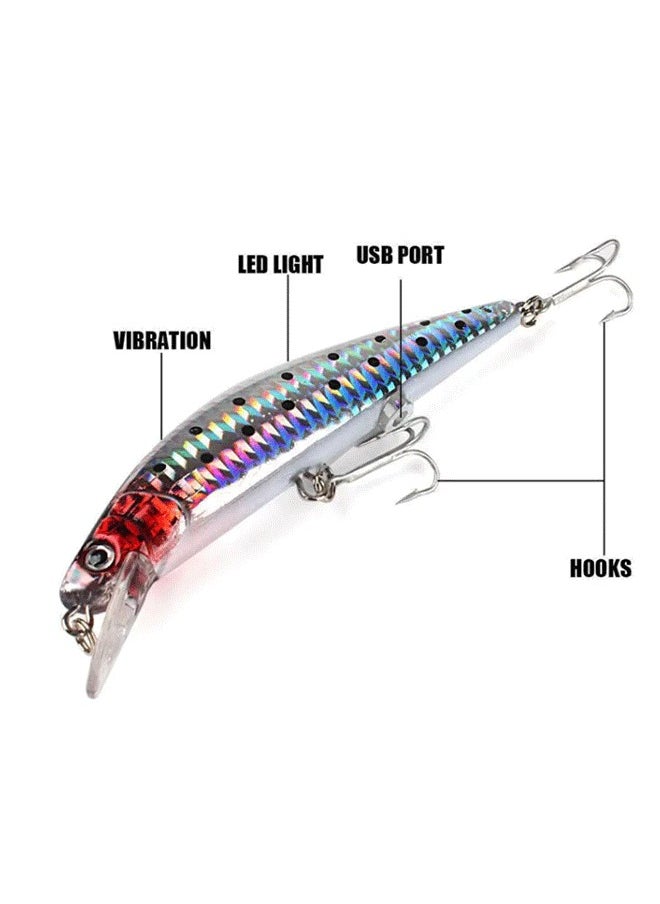 GMORO - Realistic rechargeable fishing lure, electric fishing lure, fish hook, sea fishing, USB lure fishing lure - Image 1
