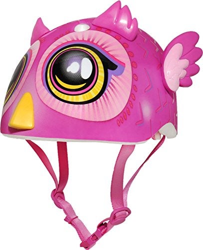 Raskullz Big Eyes Owl Miniz Infant 1+ Helmet Pink, 18-24 Months - Image 3