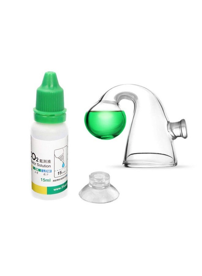 FZONE Aquatic CO2 Glass Drop Checker PH Momitor for Aquarium Plant Fish Tank Test CO2 Kit - Image 1