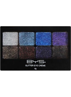 BYS Glitter Gel Makeup Palette 8 Shades Boogie Nights  - Image 1