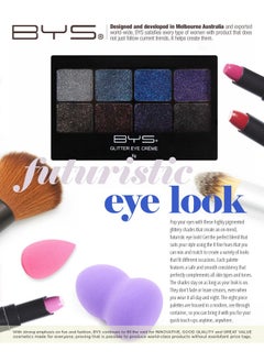 BYS Glitter Gel Makeup Palette 8 Shades Boogie Nights  - Image 5