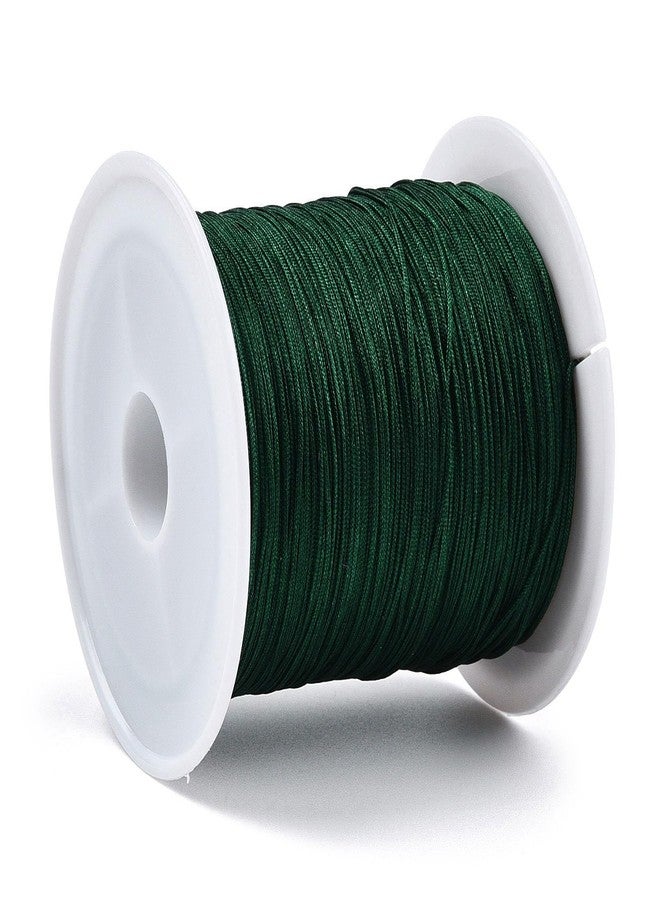 EEE ELECRELIVE Nylon String for Bracelets, 0.6mm Nylon Cord Nylon Beading Thread 43 Yards Friendship Bracelet String Chinese Knotting Cord for Kumihimo Necklaces Tassels Jewelry Crafts (Dark Green) - Image 2