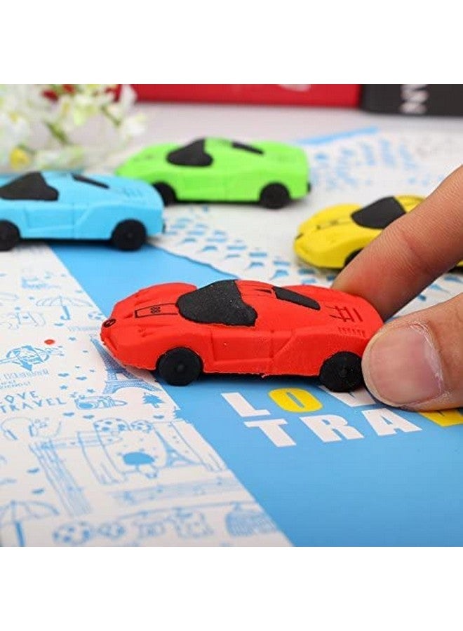 تارا13 ممحاة TERA 13 للأطفال (4 قطع) مجموعة ممحاة على شكل سيارة للأطفال ممحاة للأولاد ممحاة ثابتة للأطفال هدايا عيد الميلاد للأطفال - Image 3