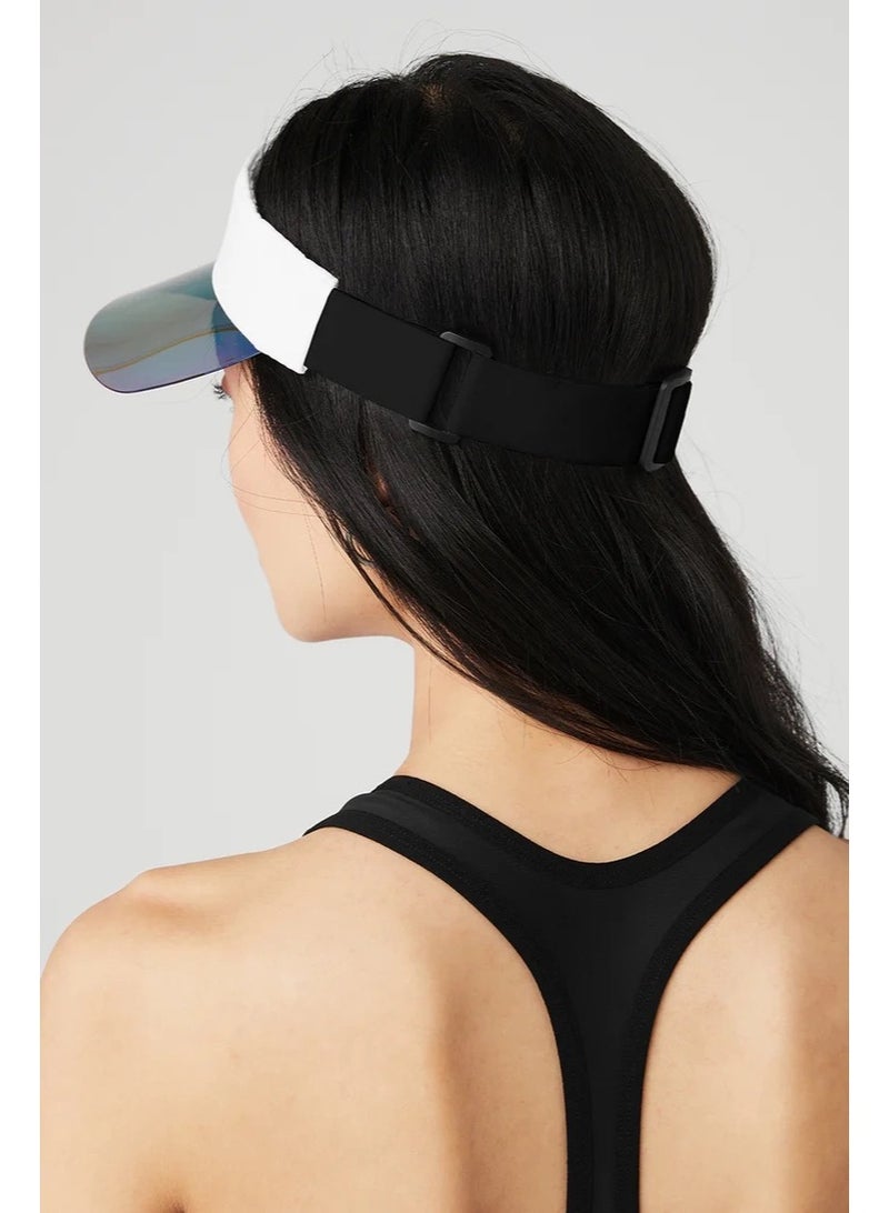 alo Alo Yoga Empty Cap Sunscreen Sun Visor Outdoor Sports Tennis Golf Cap Internal Mesh Sweatband - Image 4
