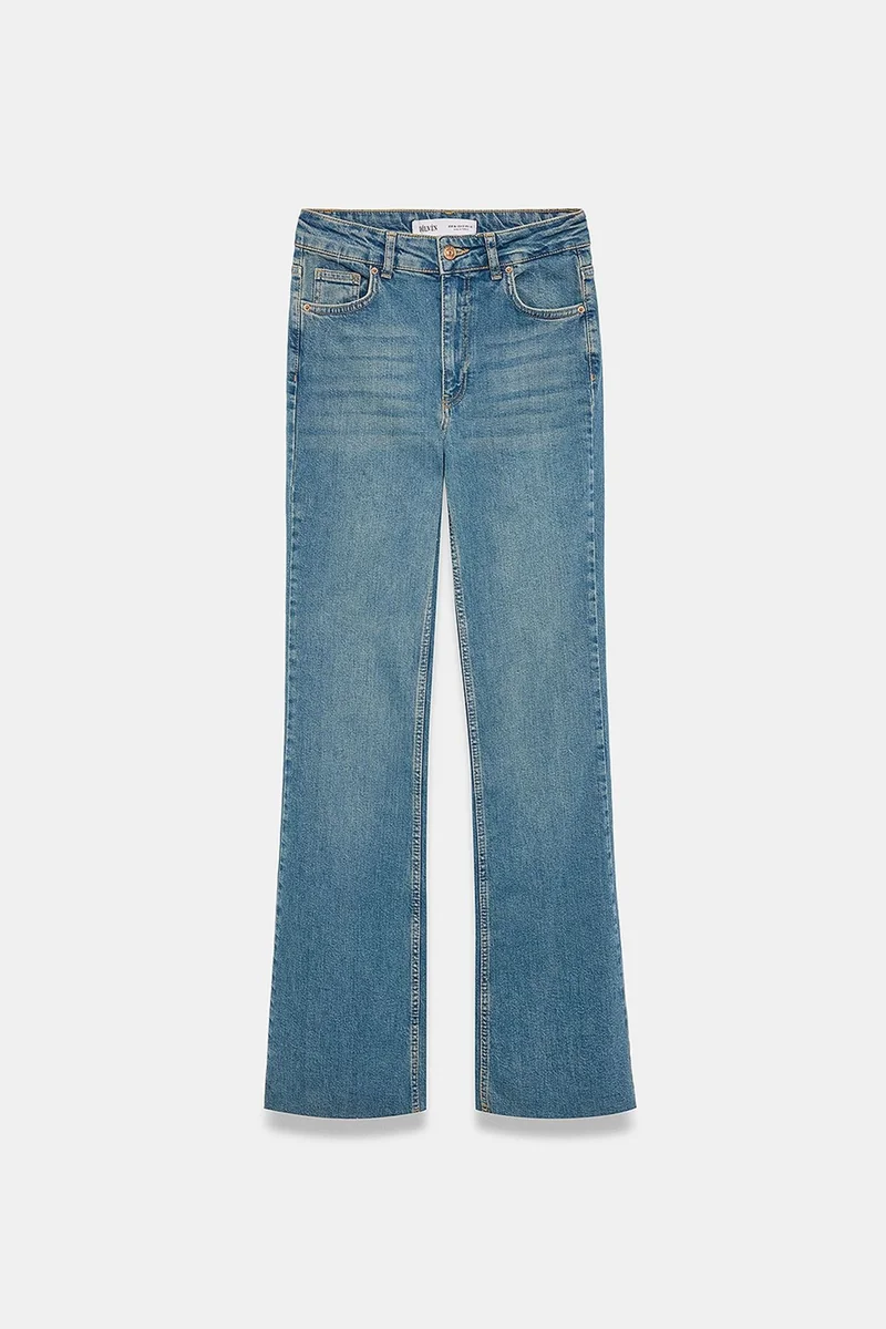 Dilvin Mid Blue Denim DILVIN Women’s Straight-Leg Jeans for Women | Best Price UAE