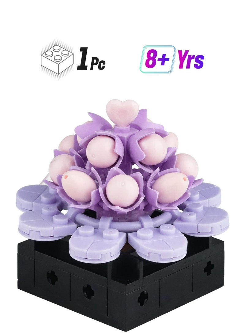 Excefore Succulents Plants Building Set, Plant Decor Building Set for Adults,  DIY Plant Building Blocks for Kids Adults, Home or Office Succulents Display  - Image 1