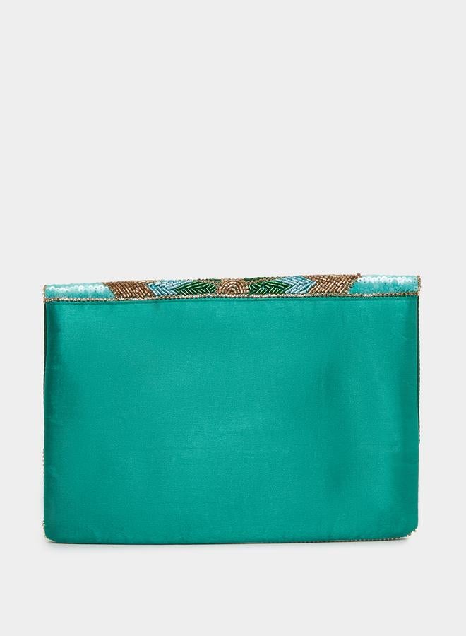 Styli Embellished Beaded Clutch - Image 4