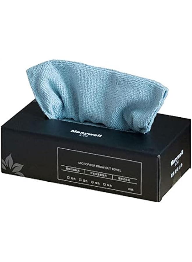 رينكس 20 قطعة م القماش المزلي المتجدد، مشفة مايكاير، ماشف قماش قالة للطرح، ماديل قماشية قالة للتخلص، ماديل كسولة، مشفة غسيل، ماديل قماش قالة للغسل متعددة الاستخدامات للمزل والمطخ والسيارة والمطعم  أزرق - Image 1