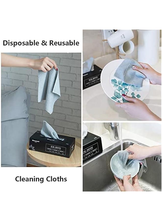 رينكس 20 قطعة م القماش المزلي المتجدد، مشفة مايكاير، ماشف قماش قالة للطرح، ماديل قماشية قالة للتخلص، ماديل كسولة، مشفة غسيل، ماديل قماش قالة للغسل متعددة الاستخدامات للمزل والمطخ والسيارة والمطعم  أزرق - Image 3