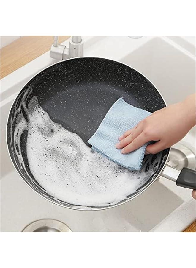 رينكس 20 قطعة م القماش المزلي المتجدد، مشفة مايكاير، ماشف قماش قالة للطرح، ماديل قماشية قالة للتخلص، ماديل كسولة، مشفة غسيل، ماديل قماش قالة للغسل متعددة الاستخدامات للمزل والمطخ والسيارة والمطعم  أزرق - Image 4