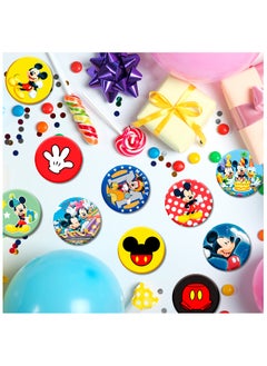 FRUITFUL PARTY Mickey Mouse Pin Set, 10pcs Mickey Pin Set with 10diffirent designs for Cartoon Themed Party Favors  - Image 5