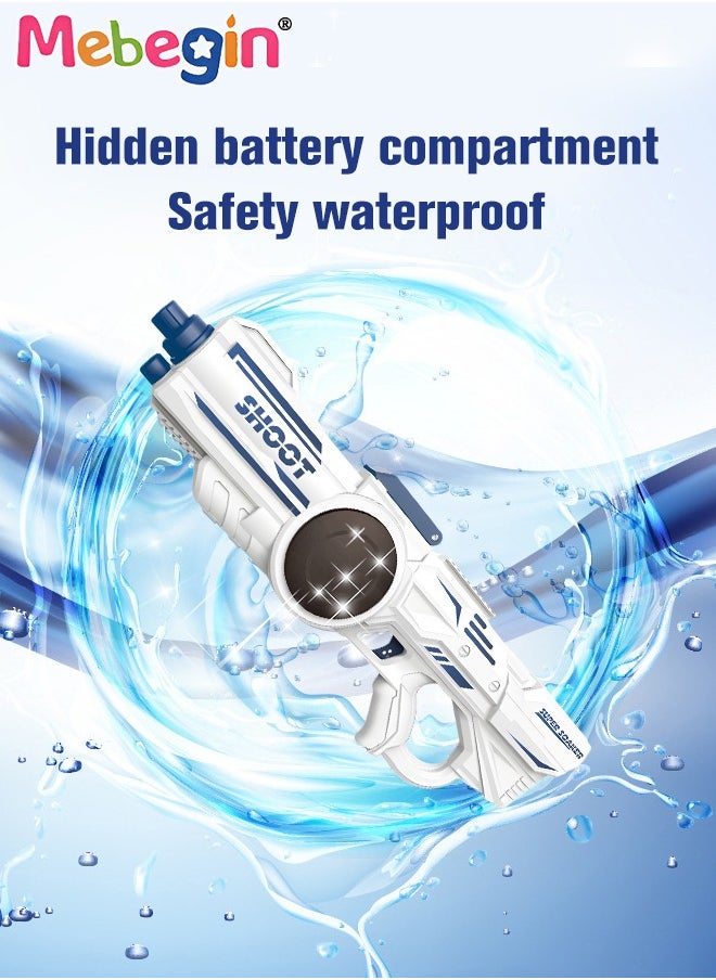 MEBEGIN - 46*6*14.5cm Water Syringe, Large Capacity Electric Water Syringe, Hydraulic Giant with Long Rang, Automatic Continuous Water Blaster, Suitable for Swimming Pool Party, Family Fun, Camping and Outdoor Activities, Ideal Gift for Kids - Image 1