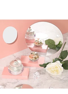 Generic Acrylic Mirror Reflection Board Geometric Shape Photo Background Props Set Photography Ornaments Reflective Display Sheet (Silver 5Pcs)  - Image 5