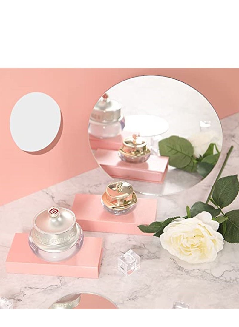 Generic - Acrylic Mirror Reflection Board Geometric Shape Photo Background Props Set Photography Ornaments Reflective Display Sheet (Silver 5Pcs) - Image 1