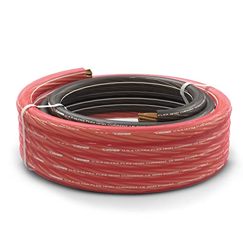 DS18 PW-1/0GA-5BK/20RD 1/0 GA 25ft Ultra Flex Power Wire CCA 0 Gauge, 5ft-Black and 20ft-Red - Power Amplifier Wiring Kit - Image 4