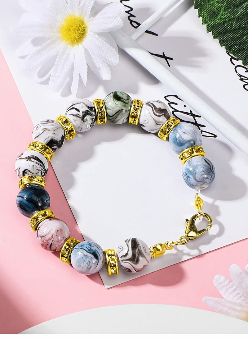 Excefore Bead Tips Knot Covers, 1000 Pcs Clamshell Crimp Beads Set Jewelry Making for Covers Fold-Over DIY Bracelets Necklaces (Gold) - Image 4