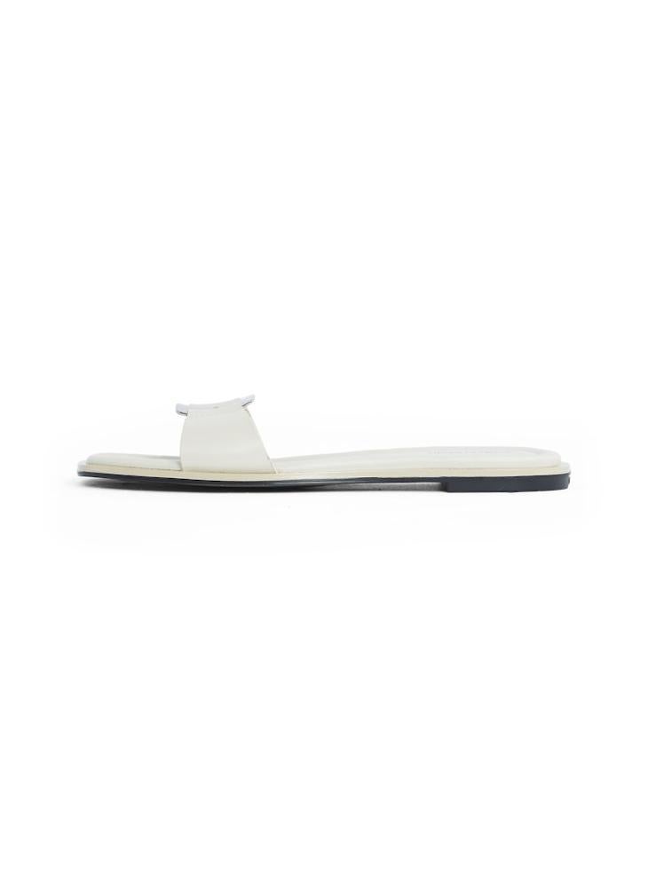 CALVIN KLEIN LEATHER SANDALS WITH LOGO HARDWARE  - Image 2