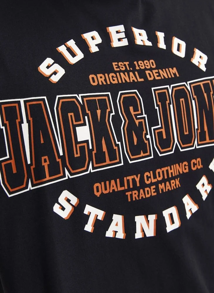JACK & JONES Graphic Crew Neck Regular Fit T-Shirt