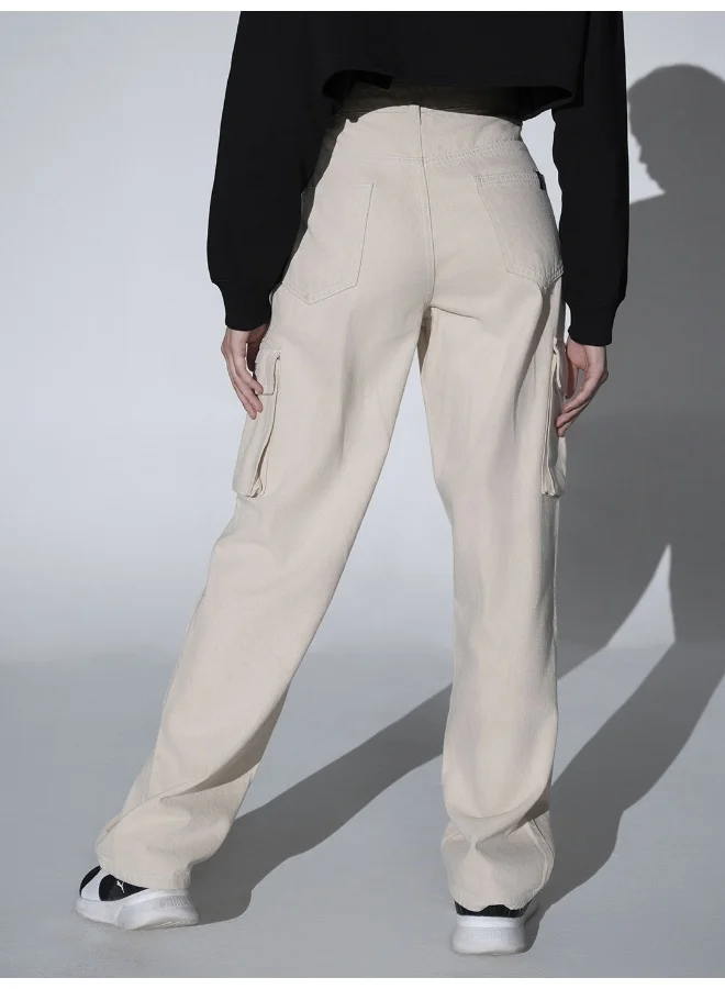 Hubberholme Women Offwhite Jeans - Classic and Versatile Everyday Wear