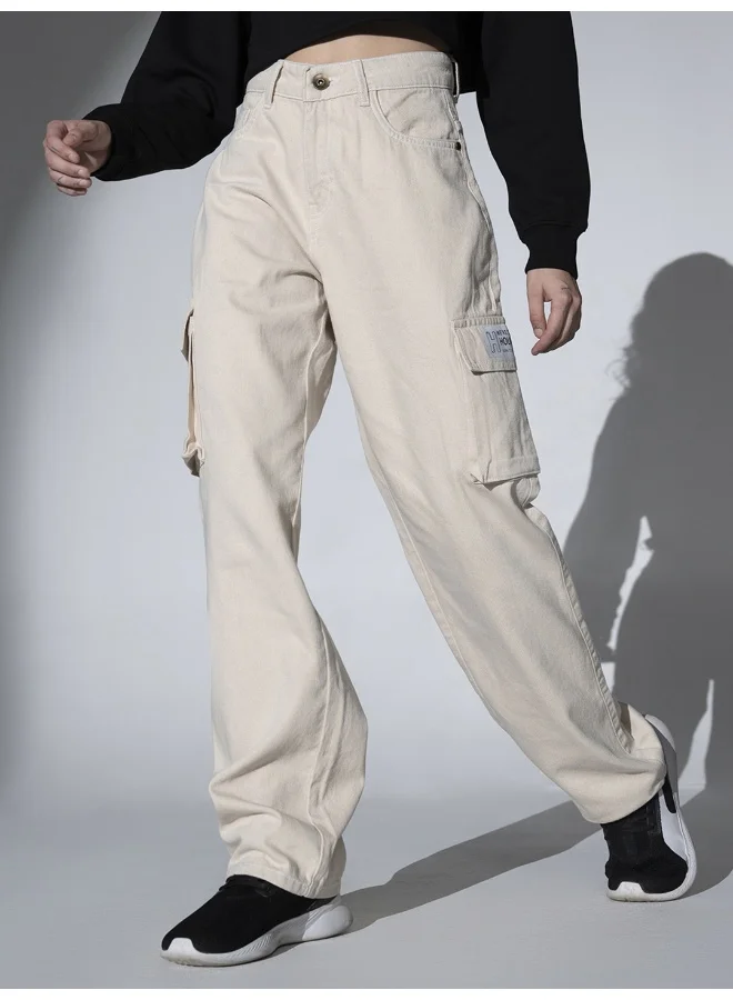 Hubberholme Women Offwhite Jeans - Classic and Versatile Everyday Wear