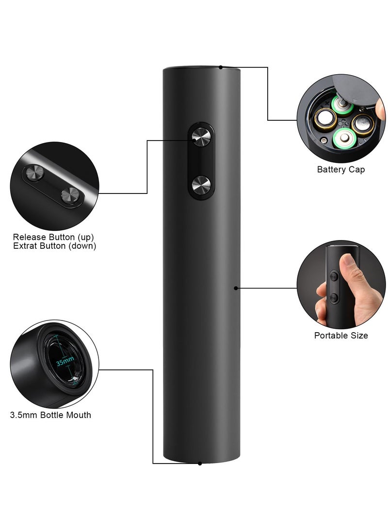 Excefore Electric Wine Opener, Automatic Corkscrews Wine Bottles Openers, Battery Operated Reusable Wine Remover for Wine Lover Gift Home Kitchen Party, Batteries not included - Image 4