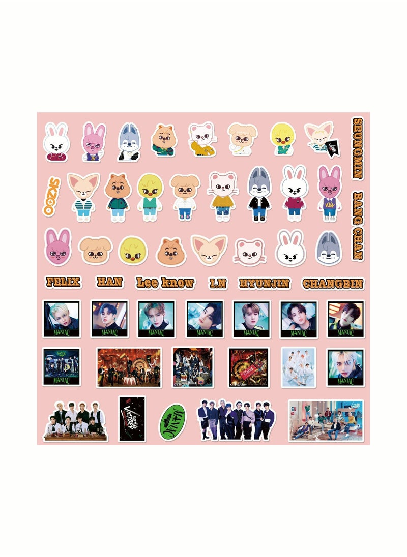 EHOME - 91-Pcs KPOP StrayKids MANIAC New Album Waterproof Sticker Pack - Image 1