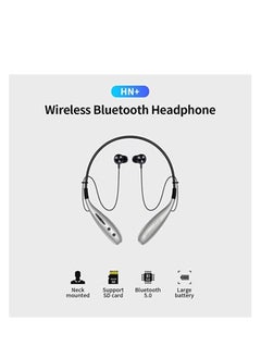 Bluedio Wireless Bluetooth In-Ear Headphones with Neckband - Experience Comfort and Modern Style- black color  - Image 2