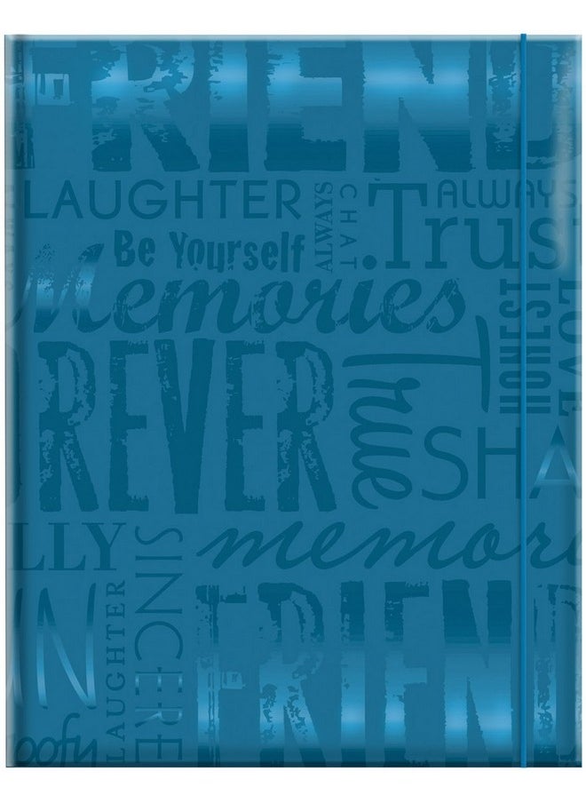 MCS Embossed Friends 100Pocket 4X6 Photo Album Teal  - Image 1