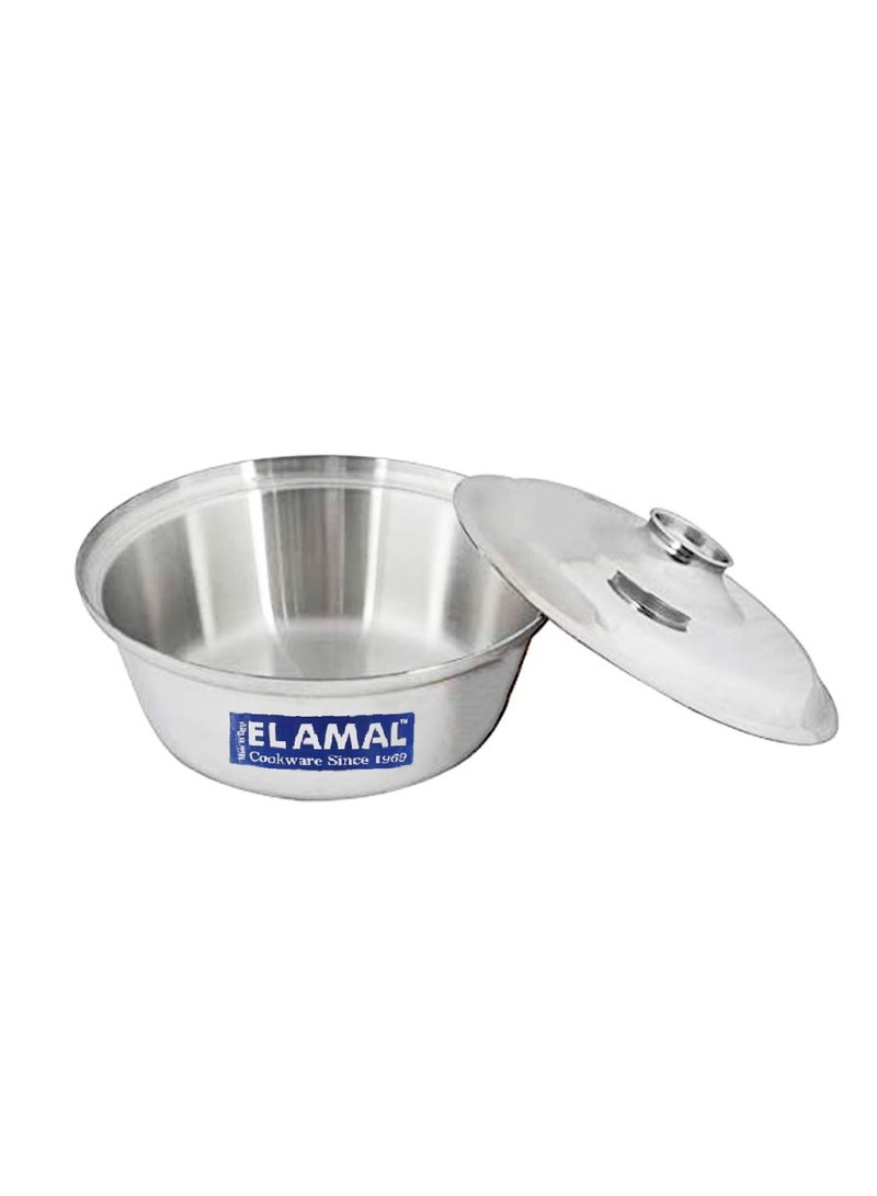 الأمل طقم قدور ألمنيوم  – 4 قطع بمقاسات 16/18/20/22 سم – تصميم مخروطي – صناعة مصرية - Image 2