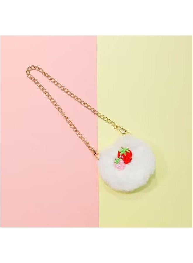 Cyber Celebrant Hyaluronic Acid Duck Clothes Accessories Plush Toy Lamb Bear Suit Doll Sweater Skirt Bag-Color:Red Love White Sweater-Height:Suitable For 30cm - Image 4