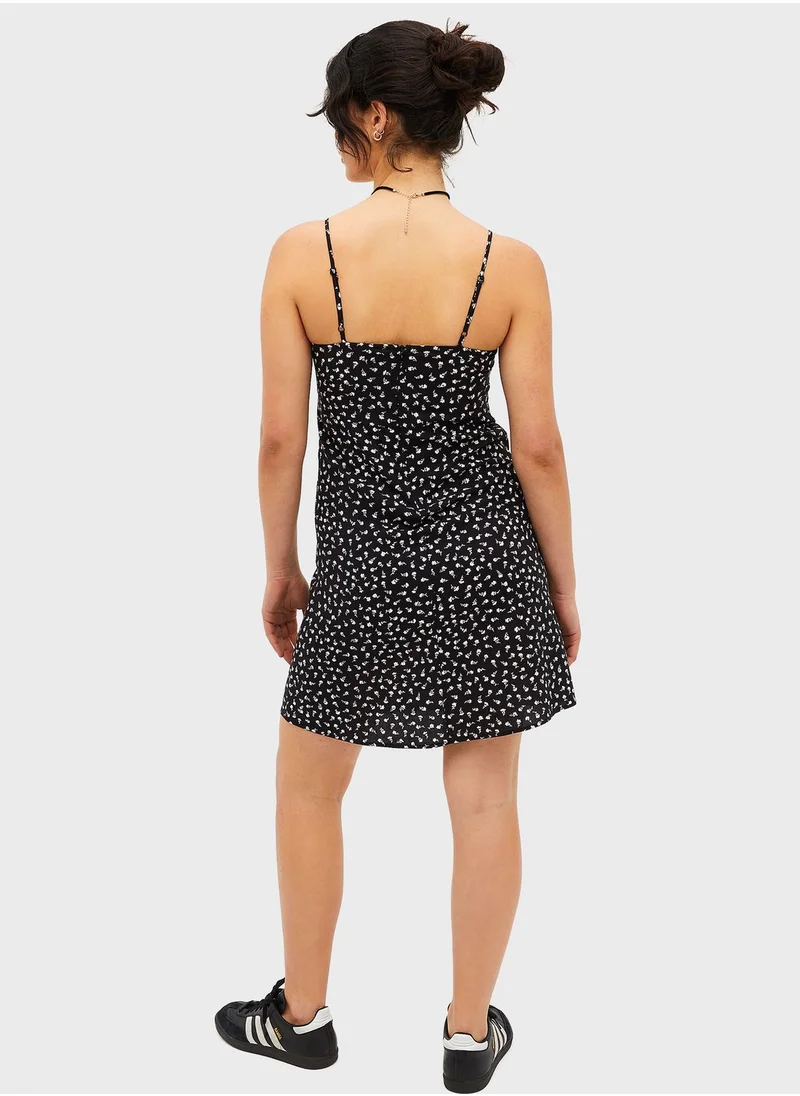 MONKI Printed Strappy Dress