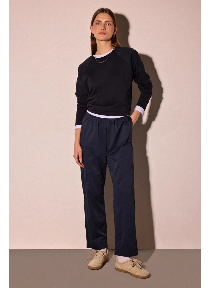 Touche Elastic Waist Parachute Trousers