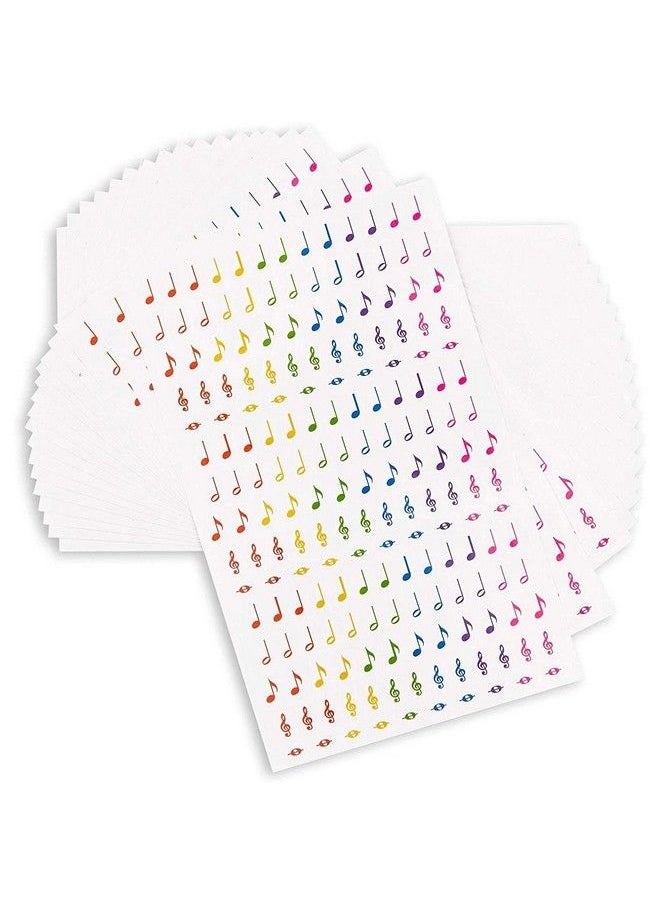 Music Note Stickers Sticker Sheets (Rainbow 18 Sheets 3000 Pieces) - pzsku/Z08C06291F737A2A93D70Z/45/_/1688195419/69439870-3533-4f53-858b-7b2a5dcfc48c