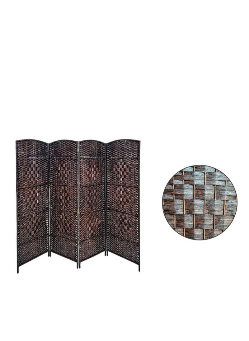 Foldable partition room divider, 4 panels, dark brown - pzsku/Z08C069F64118593D91DCZ/45/_/1732057326/724b63de-255e-4ddd-8279-eac4ff59bf48