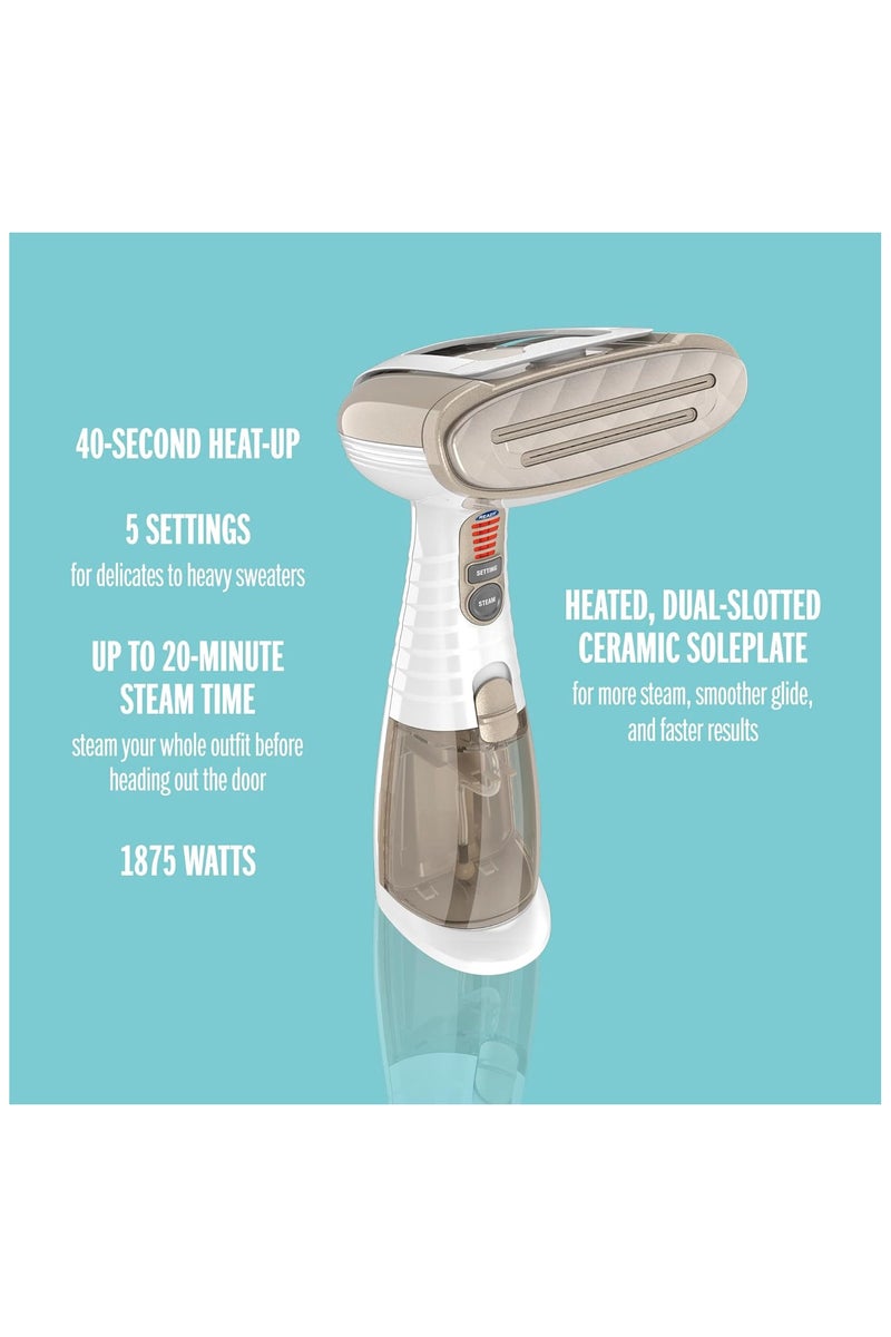Conair Turbo ExtremeSteam Handheld Garment Steamer for Clothes | 1875W Portable Steamer with Strong Penetrating Steam | Fast Heat-Up –(GS59XE) - Image 2