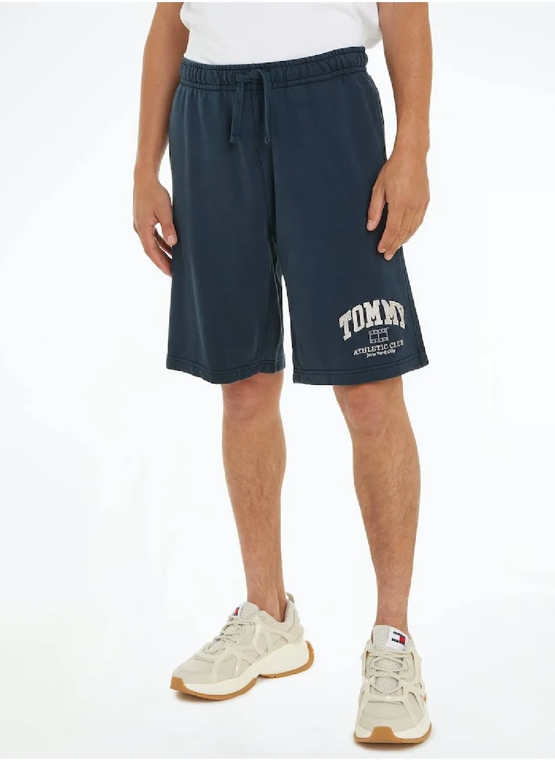 TOMMY JEANS Men's Athletic Basketball Shorts - Cotton, Navy