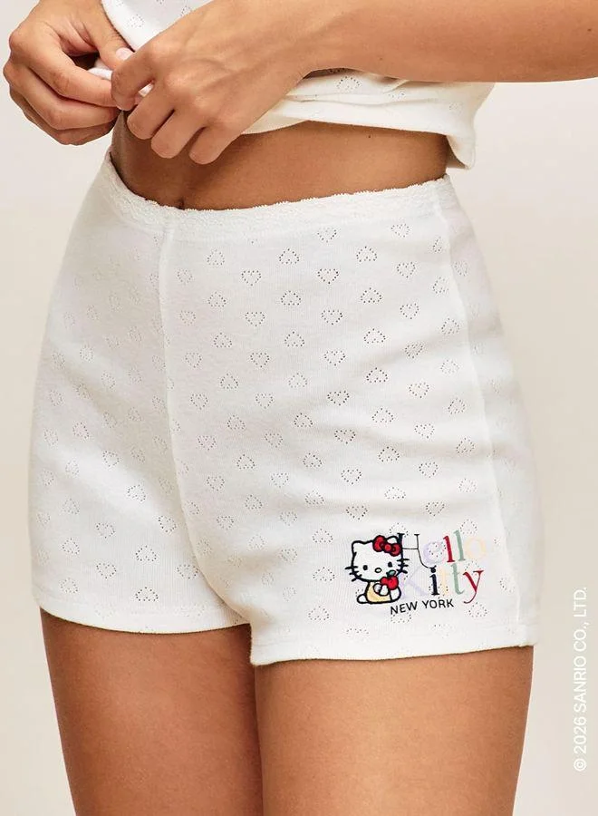 Undiz Short in pointelle Hello Kitty