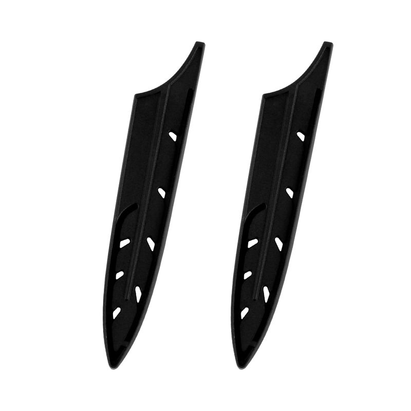 XYJ 2pcsset Safety Knife Covers Sleeves Knives Edge Guard Universal Knife Sheath Paring Utility Knife Case Blade Guards Protector Black Kitchen Knife Cover Sleeve For 5 Utility Knife
