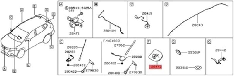 DEMULAX Rear View Camera for Nissan Rogue 2014-2017 - Image 4