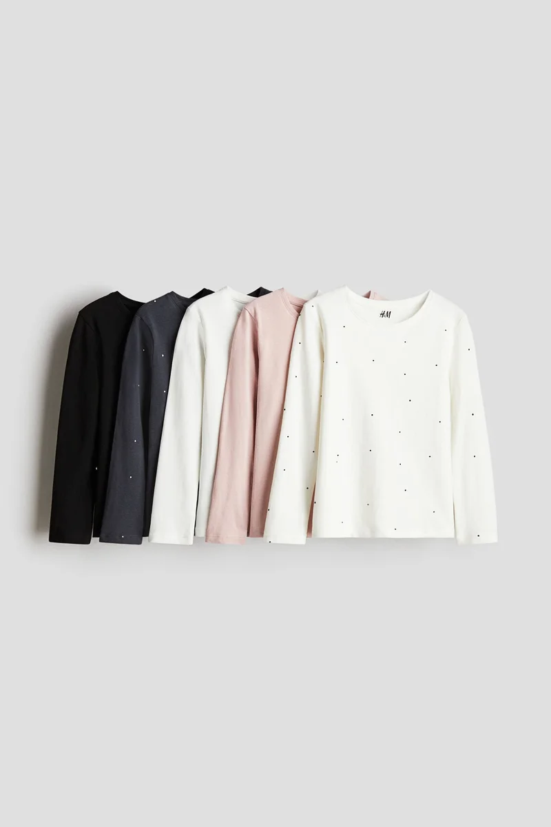 H&M 5-pack jersey tops