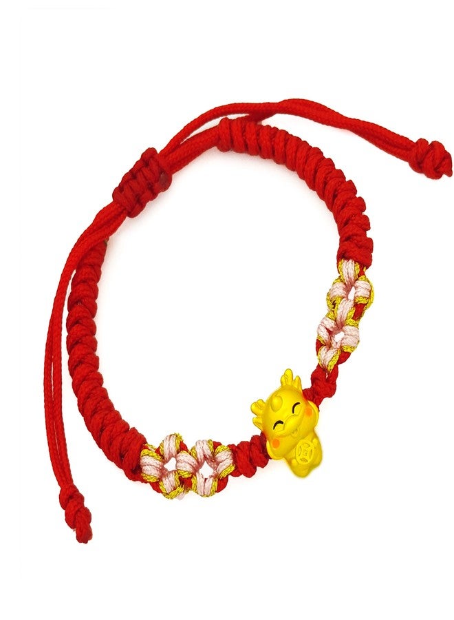 TEMICO 2024 Year of Dragon Bracelet Chinese Zodiac Animal Dragon Charm Bracelet for Women Adjustable Lucky Red String Bracelets,(Style 2) - Image 1