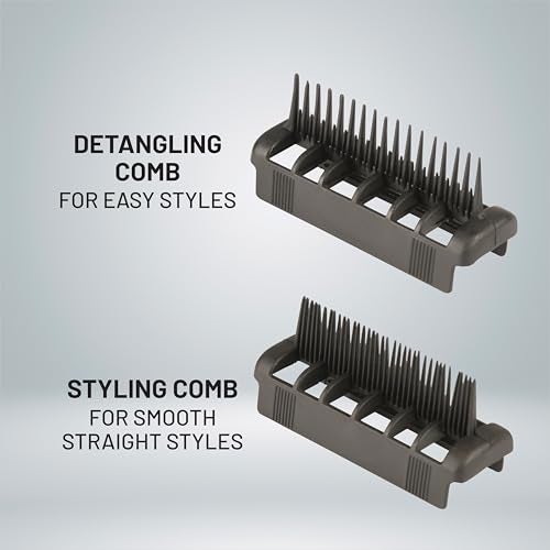 Ozomax Windsor Self-Styling Hair and Beard Dryer Set - 1000W, 2-Speed Settings, 2 Comb Attachments for Styling and Smoothing - Image 4