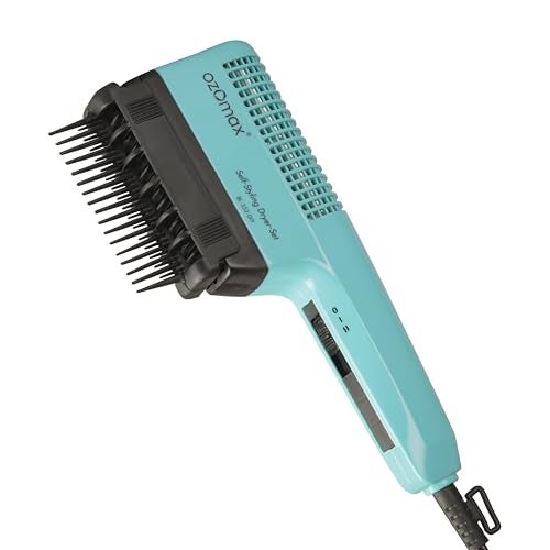 Ozomax Windsor Self-Styling Hair and Beard Dryer Set - 1000W, 2-Speed Settings, 2 Comb Attachments for Styling and Smoothing - Image 1