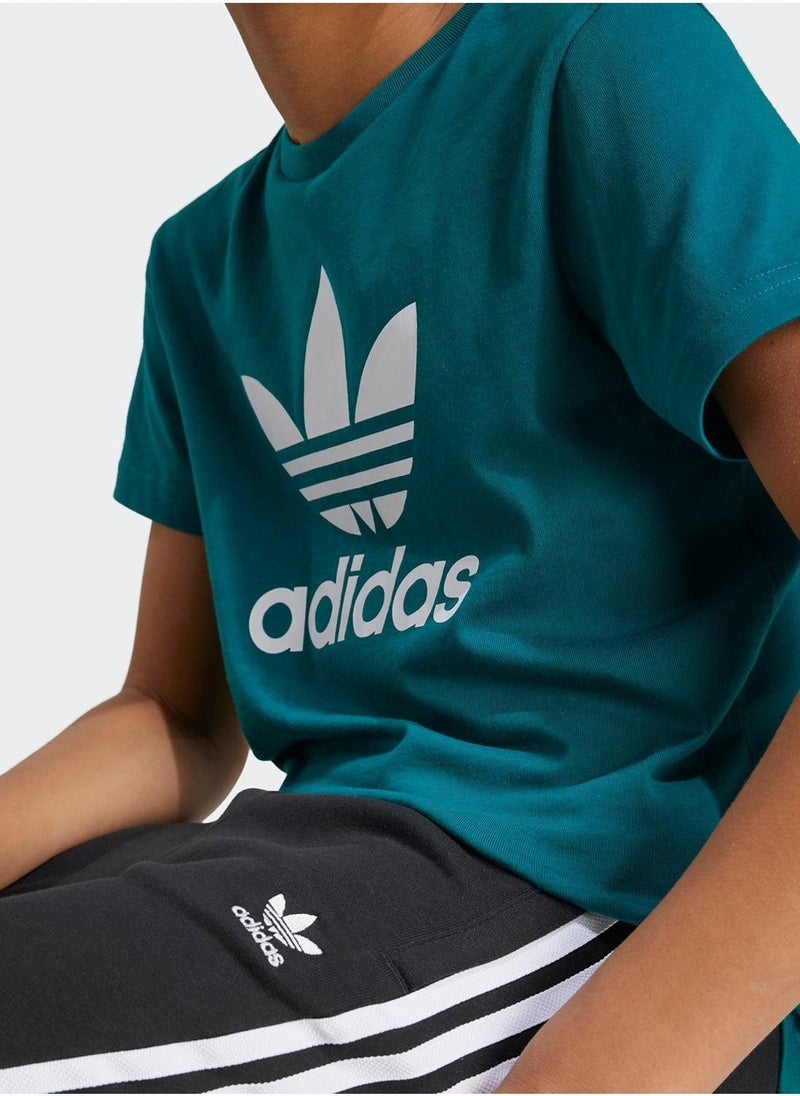 اديداس اوريجينالز تيشيرت تريفويل أوريجينالز للأطفال - أزرق - Image 4