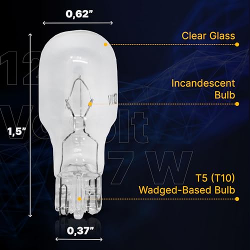 Diximus 12 Volt 7 Watt Low Voltage T5 Landscape Bulb - Pack 10 - Landscape Light Bulbs - Low Voltage Landscape Light Bulbs (Clear, 10) - Image 3