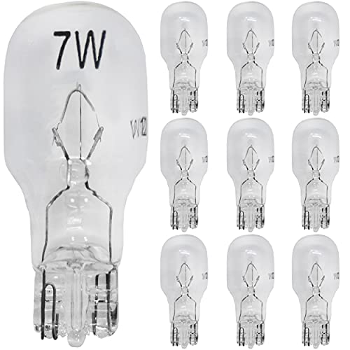 Diximus 12 Volt 7 Watt Low Voltage T5 Landscape Bulb - Pack 10 - Landscape Light Bulbs - Low Voltage Landscape Light Bulbs (Clear, 10) - Image 1